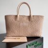 Replica Bottega Veneta BV Medium Cabat Intreccio Lambskin 608810 Lotus 12