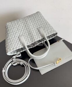 Replica Bottega Veneta BV Mini Cabat 709464 Intreccio Lambskin Agate G 2