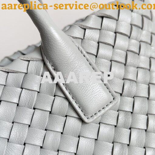 Replica Bottega Veneta BV Mini Cabat 709464 Intreccio Lambskin Agate G 5