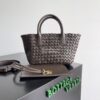 Replica Bottega Veneta BV Mini Cabat 709464 Intreccio Lambskin White 11