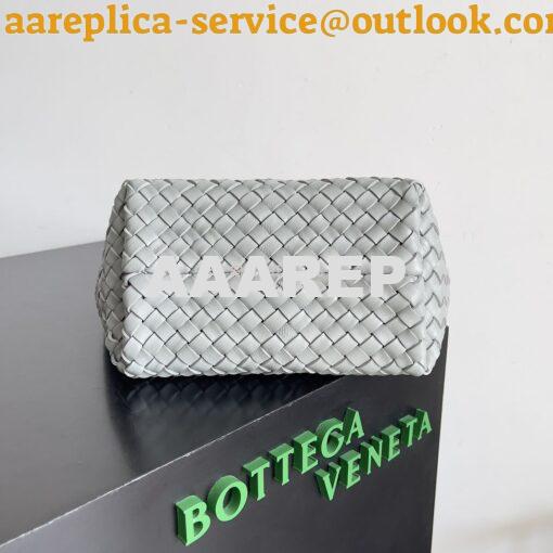 Replica Bottega Veneta BV Mini Cabat 709464 Intreccio Lambskin Agate G 9