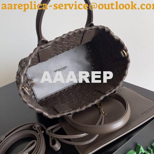 Replica Bottega Veneta BV Mini Cabat 709464 Intreccio Lambskin Fondant 7