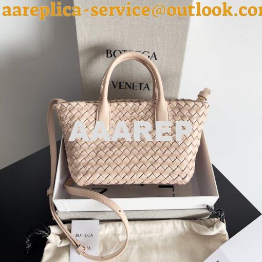 Replica Bottega Veneta BV Mini Cabat 709464 Intreccio Lambskin Lotus