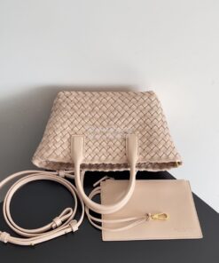 Replica Bottega Veneta BV Mini Cabat 709464 Intreccio Lambskin Lotus 2