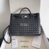 Replica Bottega Veneta BV Small Andiamo 766014 Black Silver hardware 12