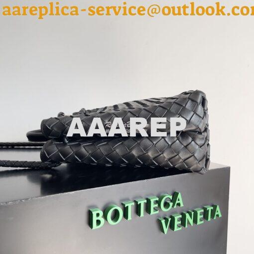 Replica Bottega Veneta BV Medium Andiamo 743572 Black Silver hardware 5