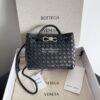 Replica Bottega Veneta BV Medium Andiamo 743572 Black Silver hardware 11