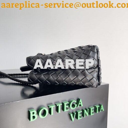 Replica Bottega Veneta BV Small Andiamo 766014 Black Silver hardware 6