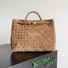 Replica Bottega Veneta BV Large Andiamo Intrecciato Suede top handle b 11