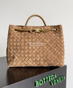 Replica Bottega Veneta BV Medium Andiamo 743572 Suede Brown