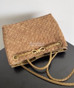 Replica Bottega Veneta BV Medium Andiamo 743572 Suede Brown 2