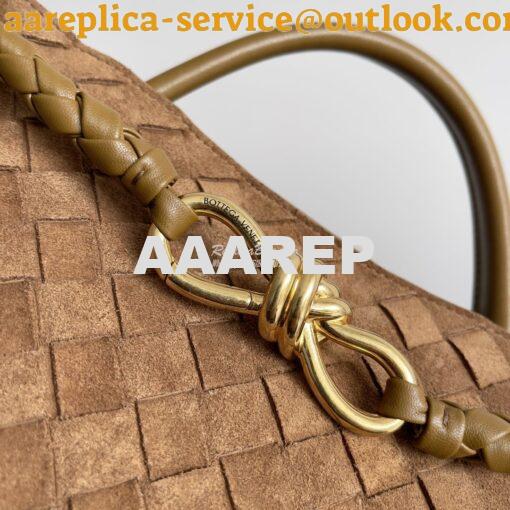 Replica Bottega Veneta BV Medium Andiamo 743572 Suede Brown 4