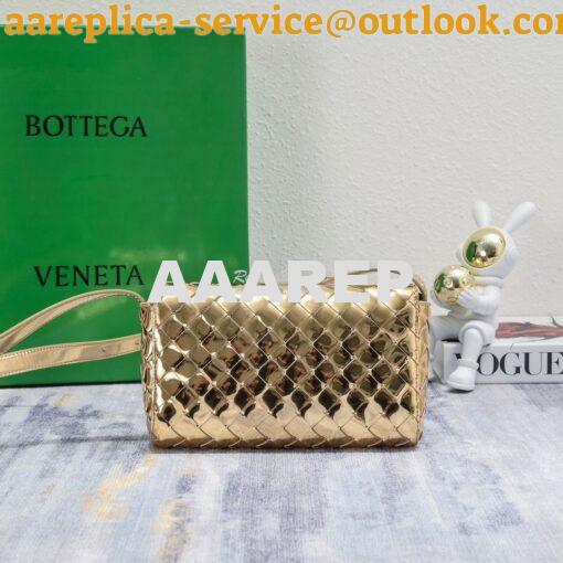 Replica Bottega Veneta Mini Andiamo Gold Lamb Leather Shoulder Bag 2