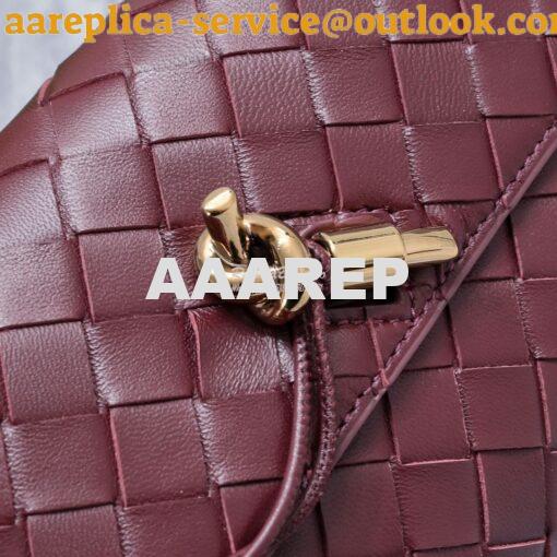 Replica Bottega Veneta Mini Andiamo wine red Lamb Leather Shoulder Bag 5