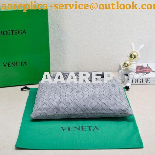 Replica Bottega Veneta BV Small Hop Intrecciato Leather 763966 Grey 5