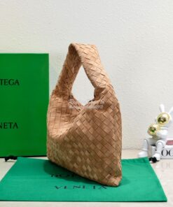 Replica Bottega Veneta BV Small Hop Intrecciato Leather 763966 Brown 2