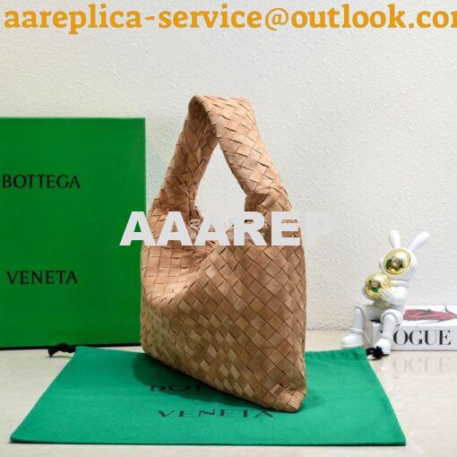 Replica Bottega Veneta BV Small Hop Intrecciato Leather 763966 Brown 2