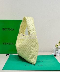 Replica Bottega Veneta BV Small Hop Intrecciato Leather 763966 Yellow 2