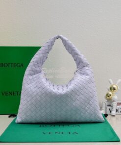 Replica Bottega Veneta BV Small Hop Intrecciato Leather 763966 Light P