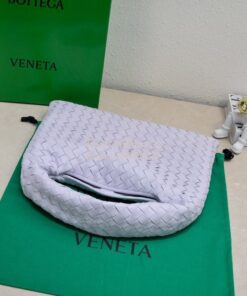 Replica Bottega Veneta BV Small Hop Intrecciato Leather 763966 Light P 2