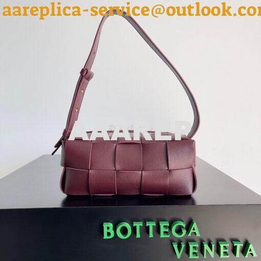 Replica Bottega Veneta BV Small Brick Cassette Calfskin 729251 Barolo