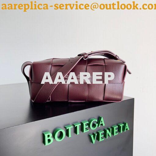 Replica Bottega Veneta BV Small Brick Cassette Calfskin 729251 Barolo 2