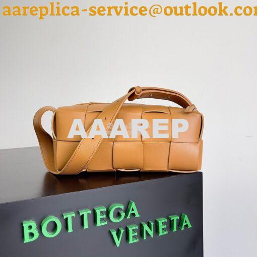 Replica Bottega Veneta BV Small Brick Cassette Calfskin 729251 Caramel 2