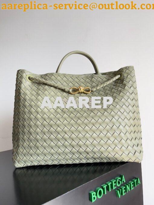 Replica Bottega Veneta BV Large Andiamo Intrecciato Lambskin top handl