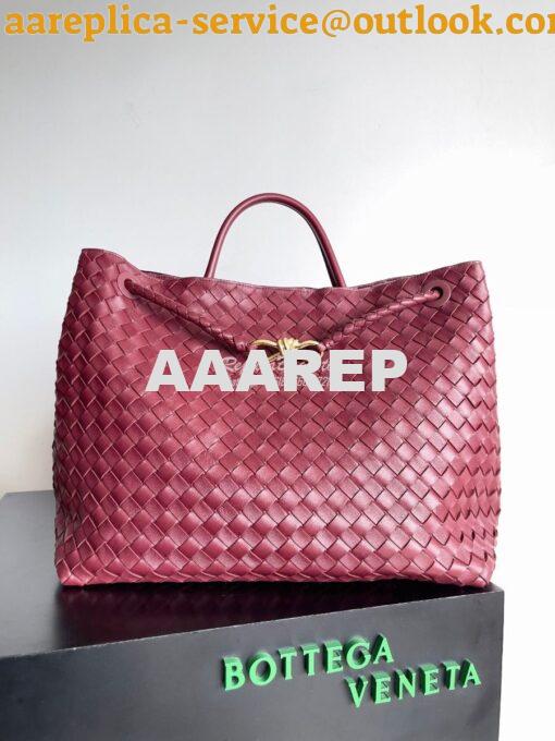 Replica Bottega Veneta BV Large Andiamo Intrecciato Lambskin top handl