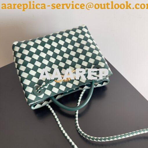 Replica Bottega Veneta BV Small Andiamo 766014 Emerald green / glacier 3