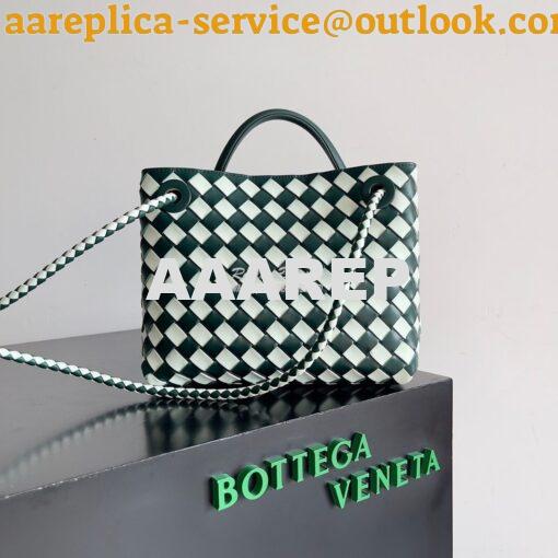 Replica Bottega Veneta BV Small Andiamo 766014 Emerald green / glacier 6