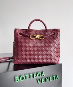 Replica Bottega Veneta BV Small Andiamo 766014 Barolo