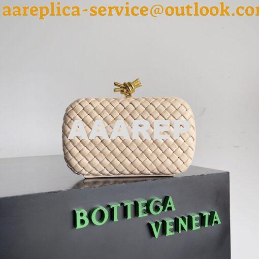 Replica Bottega Veneta BV Knot Minaudière clutch soft padded Intreccio