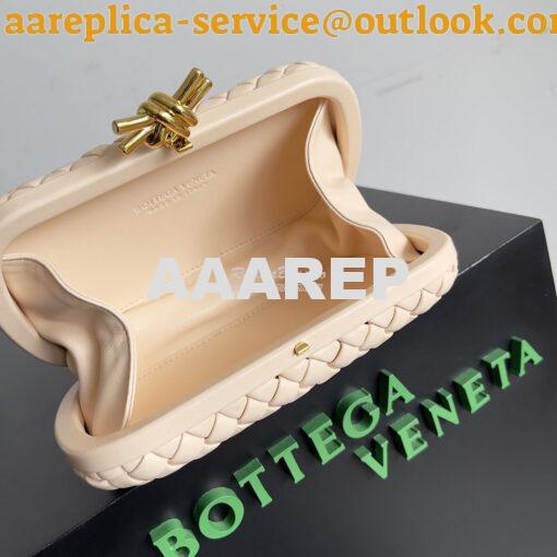 Replica Bottega Veneta BV Knot Minaudière clutch soft padded Intreccio 5