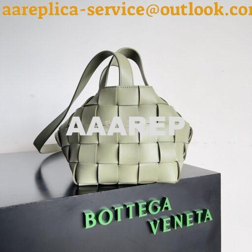 Replica Bottega Veneta BV Small Bowling Cassette Intreccio Lambskin 75 2