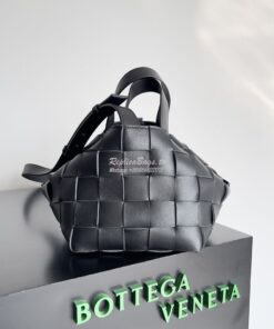 Replica Bottega Veneta BV Small Bowling Cassette Intreccio Lambskin 75