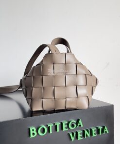 Replica Bottega Veneta BV Small Bowling Cassette Intreccio Lambskin 75 2