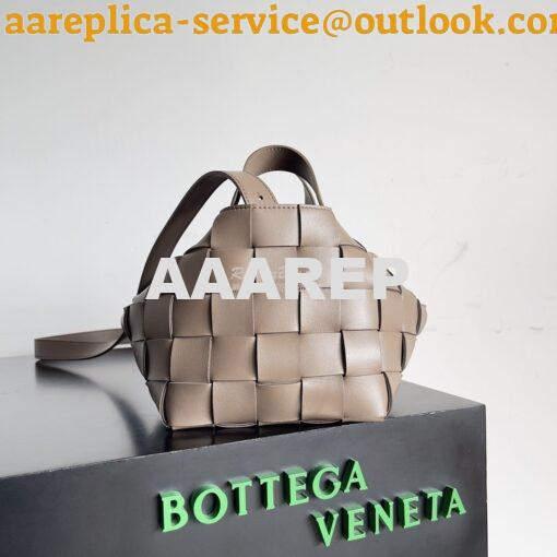 Replica Bottega Veneta BV Small Bowling Cassette Intreccio Lambskin 75 2