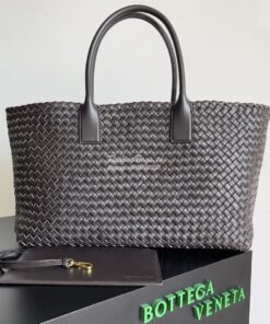 Replica Bottega Veneta BV Large Cabat Intreccio Lambskin Tote bag 6088