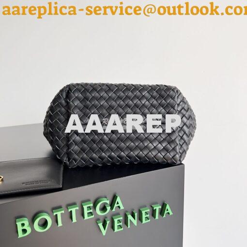 Replica Bottega Veneta BV Mini Cabat 709464 Intreccio Lambskin Black 9