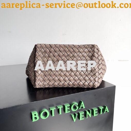 Replica Bottega Veneta BV Mini Cabat 709464 Intreccio Lambskin Taupe G 9