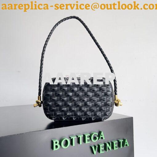 Replica Bottega Venata BV Knot Minaudiere With Strap Knotted Intreccio