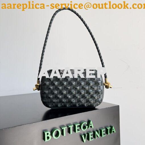 Replica Bottega Venata BV Knot Minaudiere With Strap Knotted Intreccio