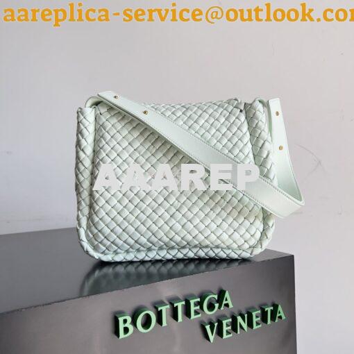 Replica Bottega Veneta BV Small Cobble Shoulder Bag 766783 Teal Washed 8