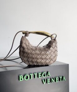 Replica Bottega Veneta BV Mini Sardine in Lambskin 744267 Taupe Grey