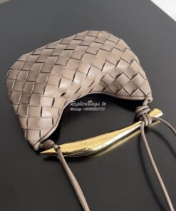 Replica Bottega Veneta BV Mini Sardine in Lambskin 744267 Taupe Grey 2