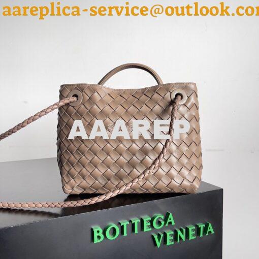 Replica Bottega Veneta BV Small Andiamo 766014 Taupe Grey 9