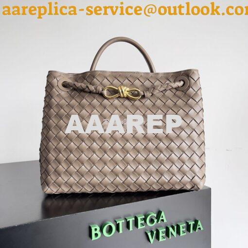 Replica Bottega Veneta BV Medium Andiamo 743572 Taupe grey 2