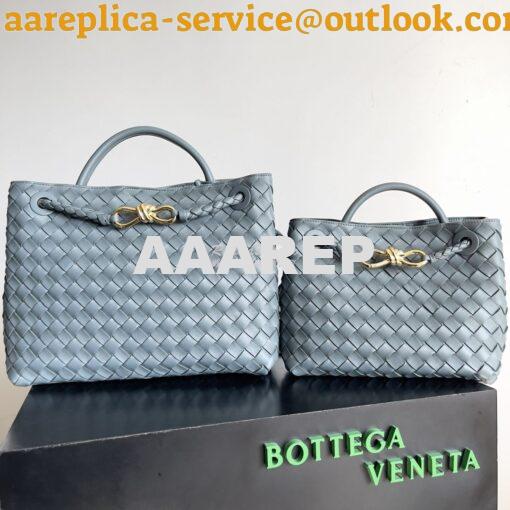 Replica Bottega Veneta BV Small Andiamo 766014 Cloud Blue