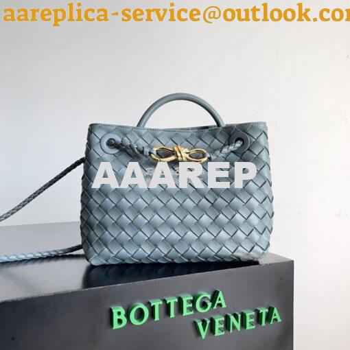 Replica Bottega Veneta BV Small Andiamo 766014 Cloud Blue 2